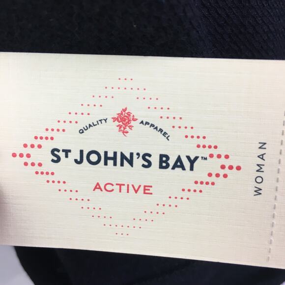 St John's Bay Active Short Sleeve Sweater Black 3X - Picture 13 of 16